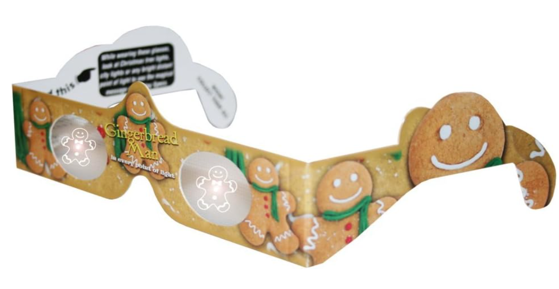 American Paper Optics, Gingerbread Man 3D Fireworks Glasses  IHLGINGRMB