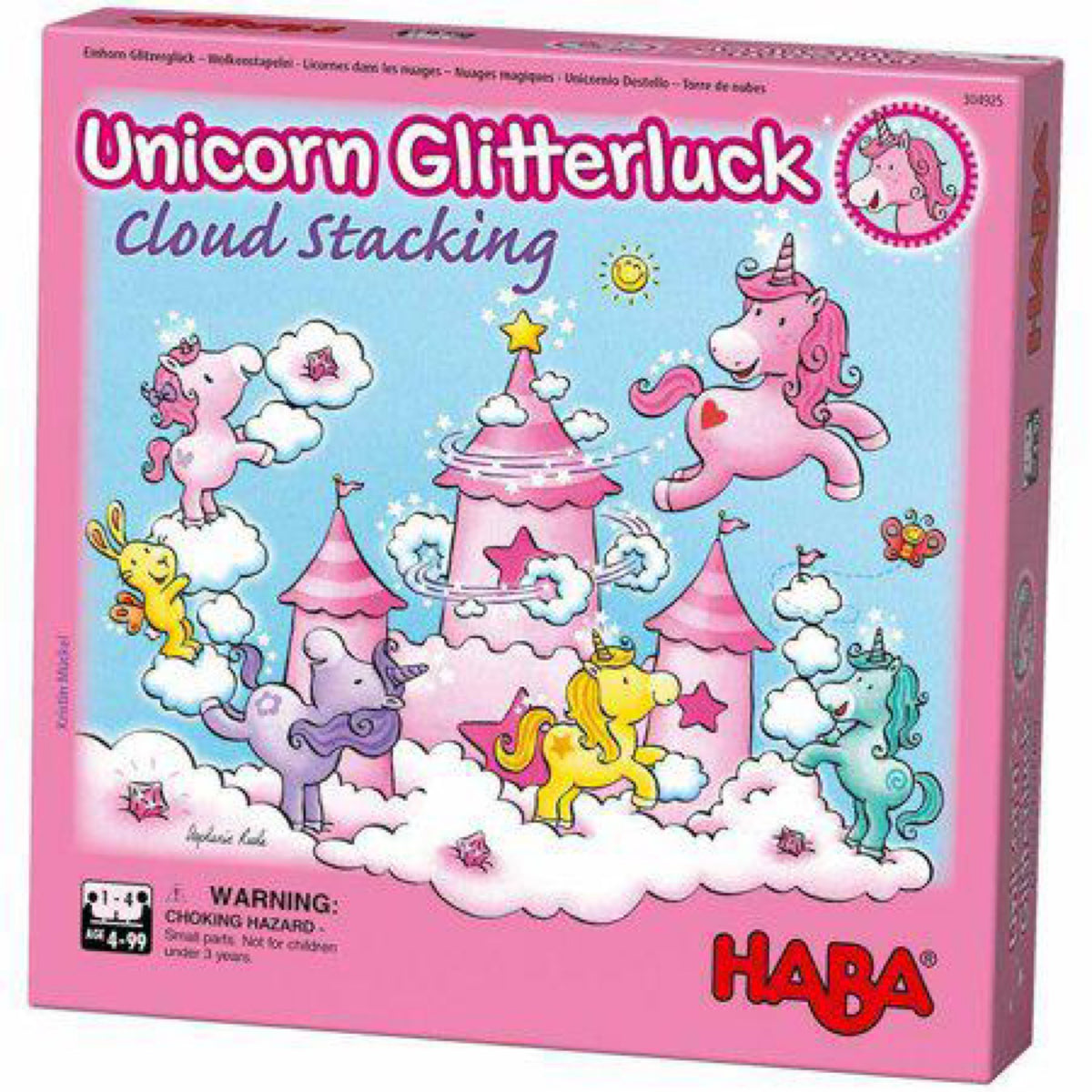 HABA, Unicorn Glitterluck Cloud Stacking 2012232006