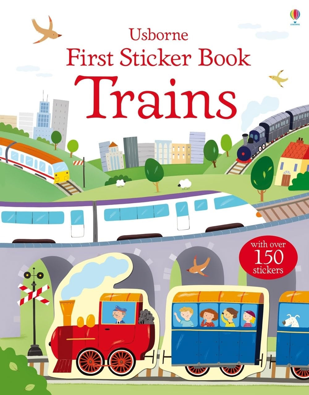 Usborne, First Sticker Book: Trains