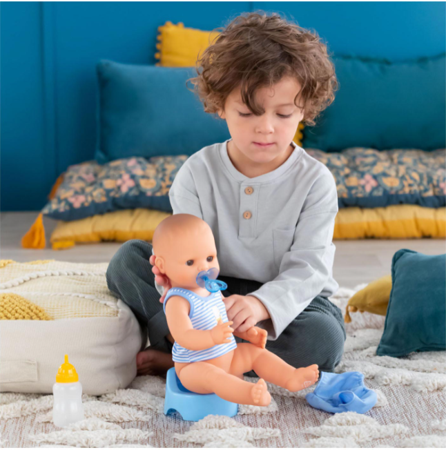 Corolle, Drink and Wet Bath Baby:  Paul  14” - 130410