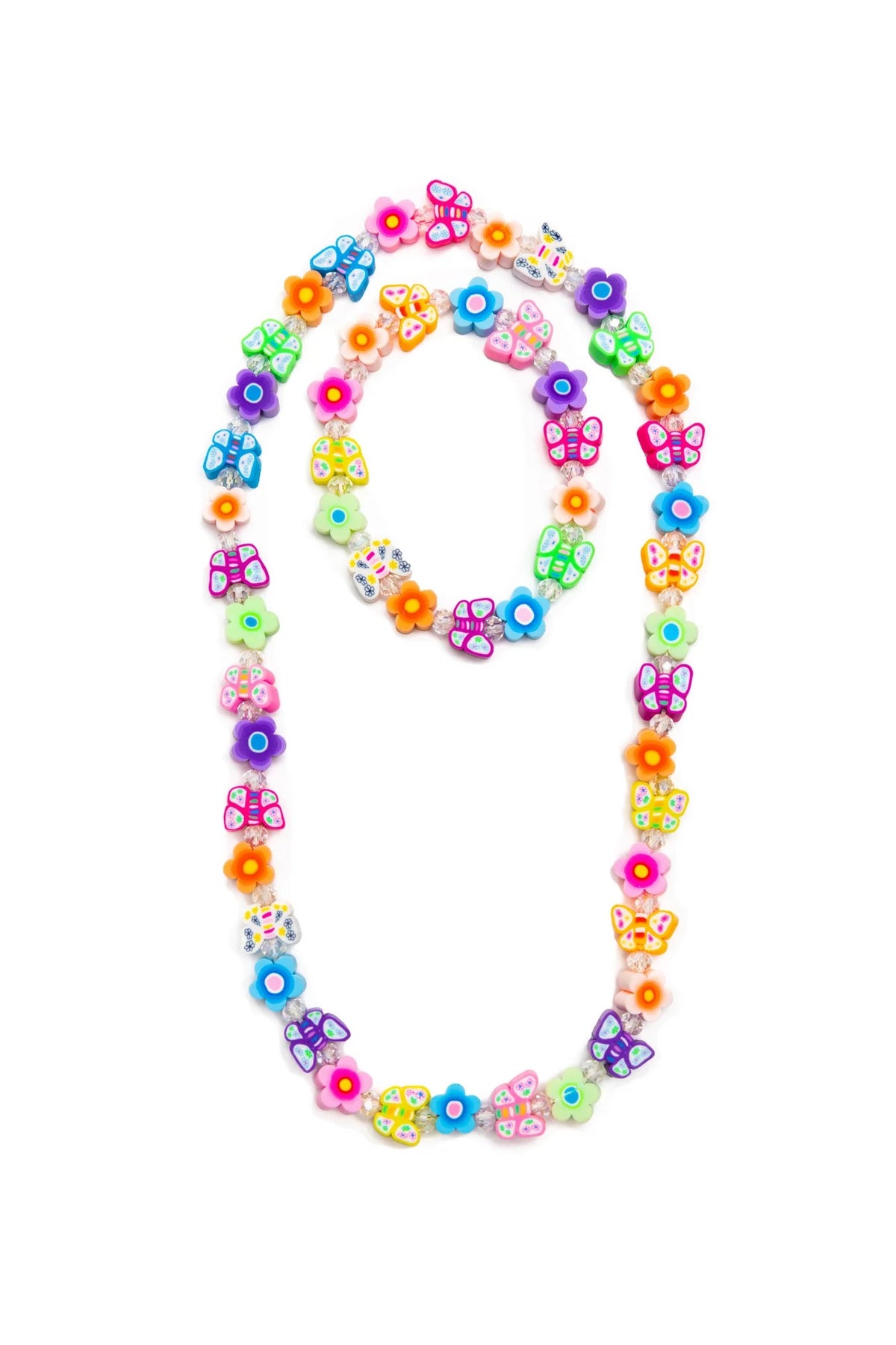 Great Pretenders, Flutter Flowers Necklace & Bracelet Set 86165