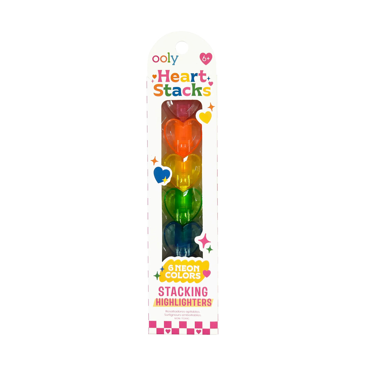 Ooly, Heart Stacks Neon Stacking Highlighters 130-144