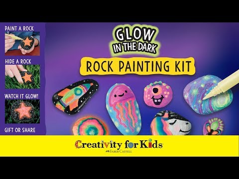Faber Castell, Creativity for Kids: Glow in The Dark Rock Painting Kit 6232000