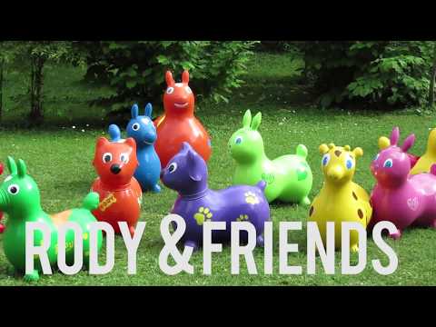 Gymnic Rody, Inflatable Bounce & Ride - Red 8002