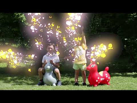 Gymnic Rody, Inflatable Bounce & Ride - Pink Unicorn 6901