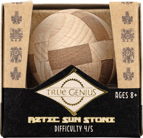 Aztec Sun Stone - Mini Wooden Puzzle
