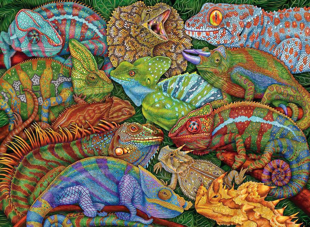 Riveting Reptiles 300 Pc Puzzle
