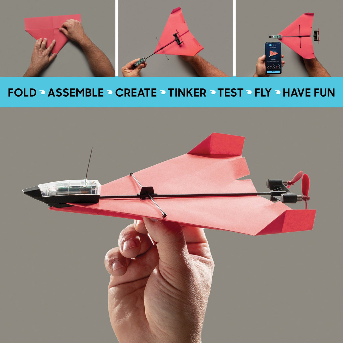 POWERUP 4.0 Smartphone Controlled Paper Airplane Kit