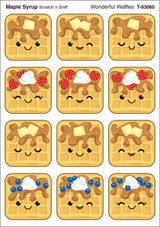 Wonderful Waffles, Maple Syrup scent Scratch 'n Sniff Stinky Stickers®, 48 ct.
