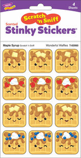 Wonderful Waffles, Maple Syrup scent Scratch 'n Sniff Stinky Stickers®, 48 ct.