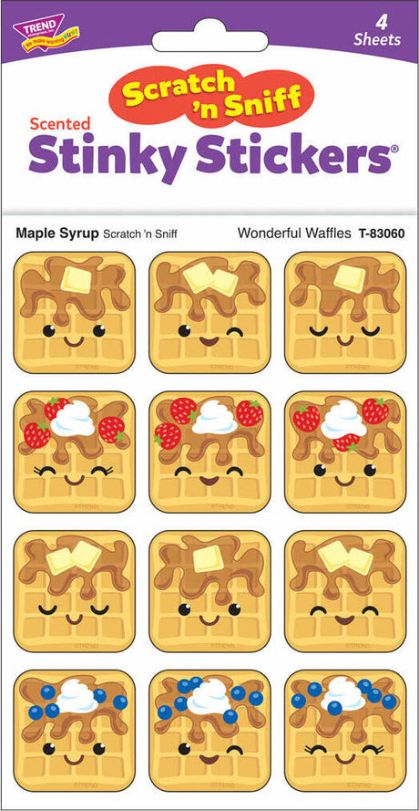 Wonderful Waffles, Maple Syrup scent Scratch 'n Sniff Stinky Stickers®, 48 ct.