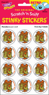 Think Big! - Pancakes scent Retro Scratch 'n Sniff Stinky Stickers (24 Ct)