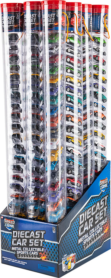 Die-cast Car Tube Set 1:64 Scale