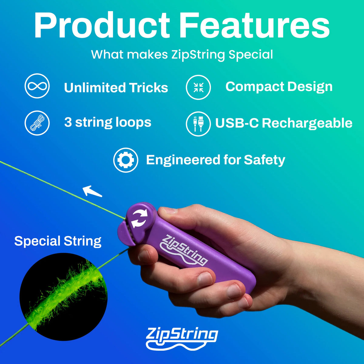 ZipString - The Original (Rock'it Red)